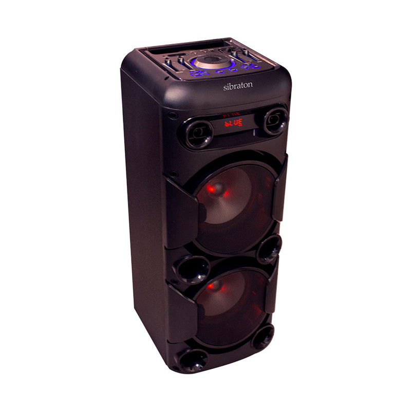 اسپیکر چمدانی بلوتوثی رم و فلش خور Sibraton SBS1104 + میکروفون و ریموت کنترل