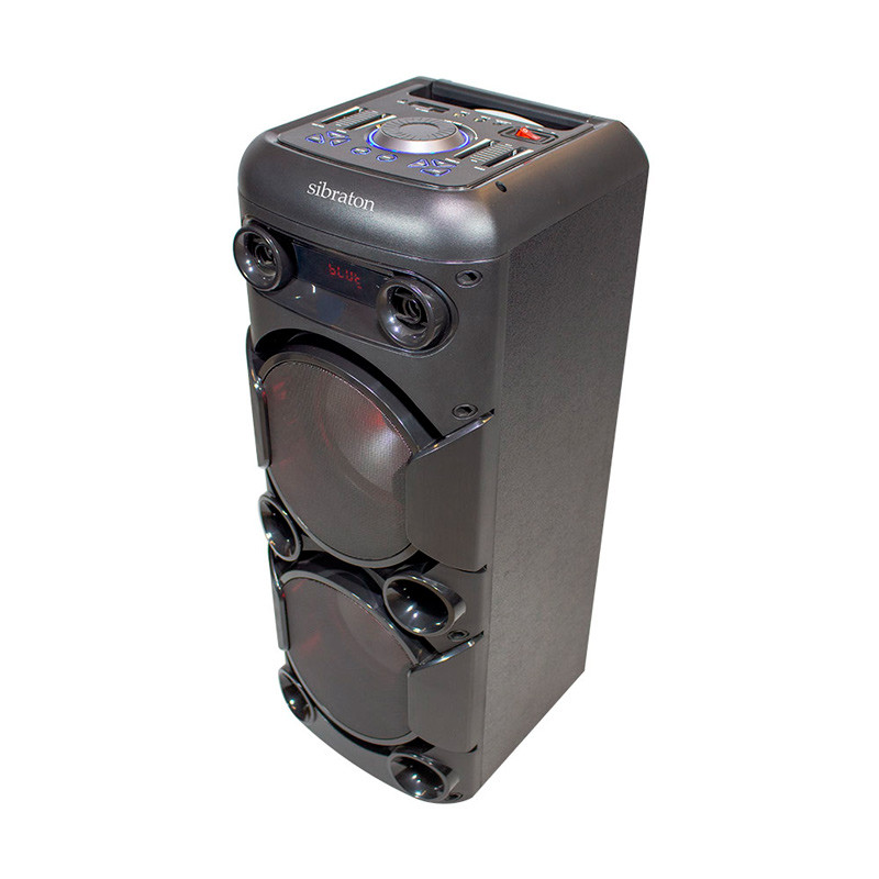 اسپیکر چمدانی بلوتوثی رم و فلش خور Sibraton SBS1104 + میکروفون و ریموت کنترل