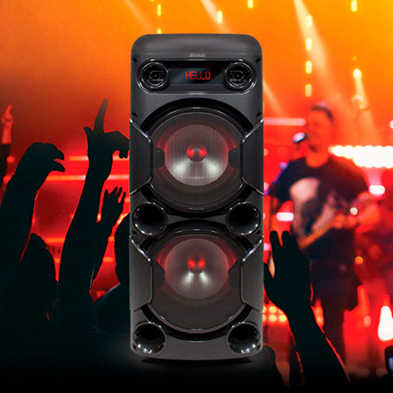 اسپیکر چمدانی بلوتوثی رم و فلش خور Sibraton SBS1104 + میکروفون و ریموت کنترل