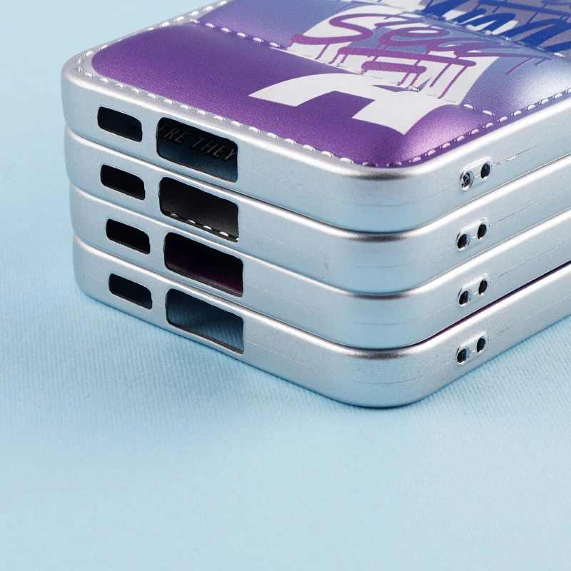 قاب پافر طرح دار متالیک محافظ لنزدار Samsung Galaxy S23 FE 5G