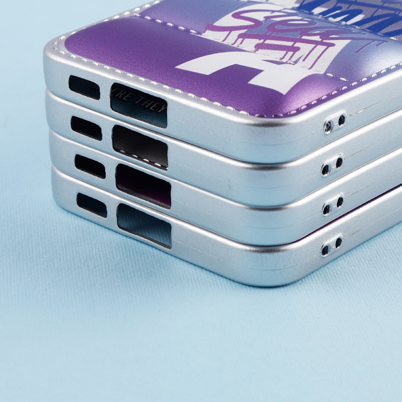 قاب پافر طرح دار متالیک محافظ لنزدار Samsung Galaxy S23 FE 5G