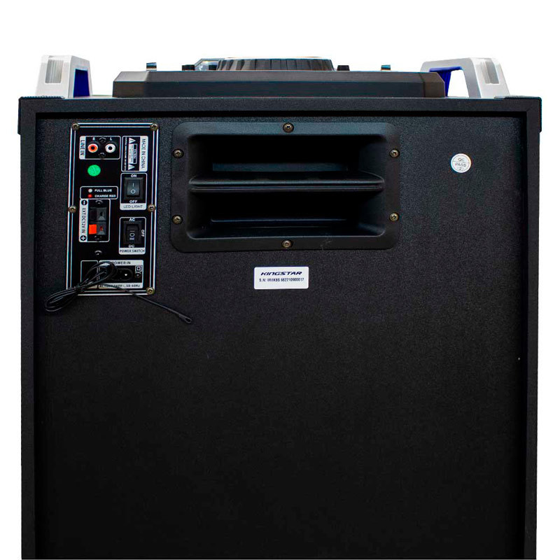 اسپیکر چمدانی بلوتوثی رم و فلش خور KingStar KBS682DJ + میکروفون و ریموت کنترل