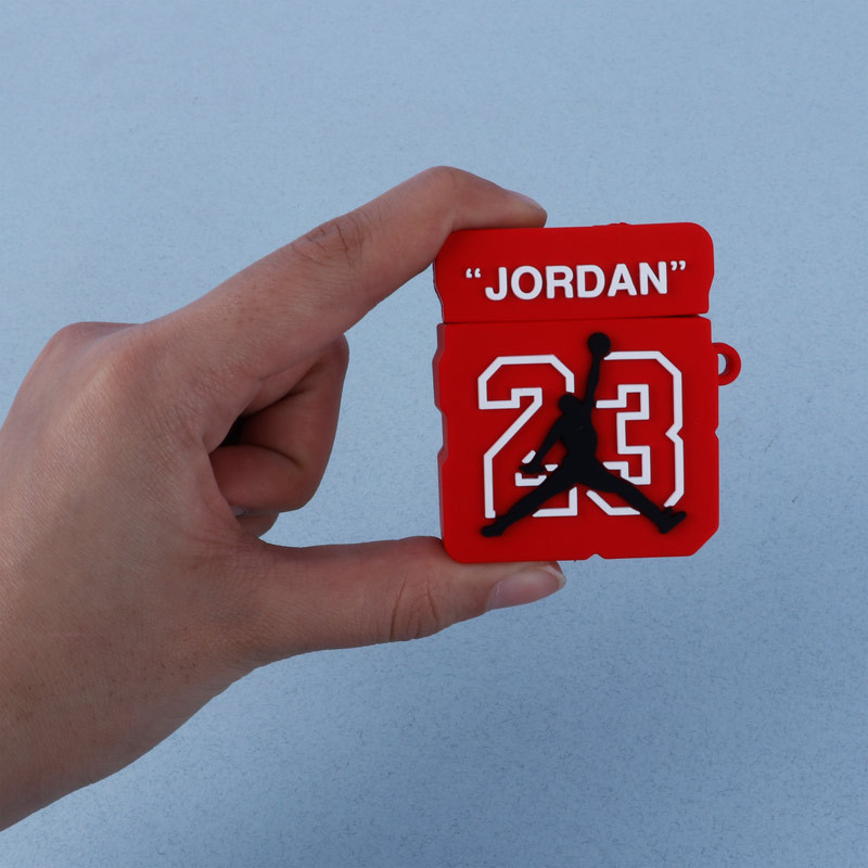 محافظ AirPods 1/2 سیلیکونی Jordan چمدانی قرمز