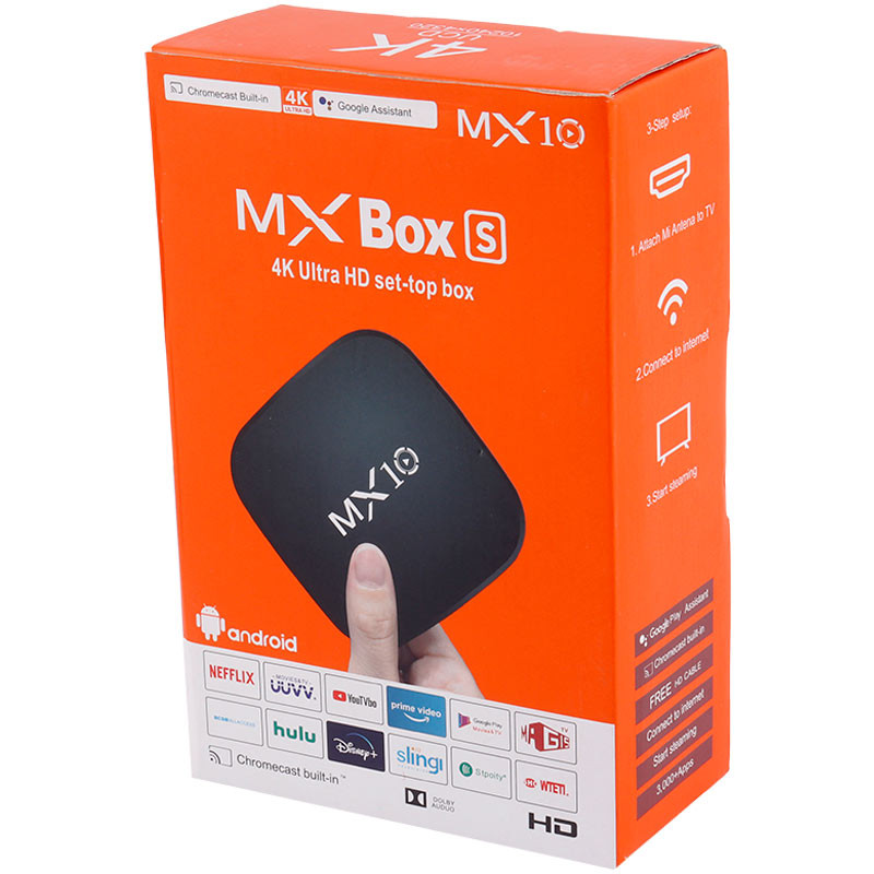 اندروید باکس MX BOX S MX10 4K + ریموت کنترل