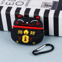 محافظ AirPods 3 سیلیکونی طرح گربه ژاپنی