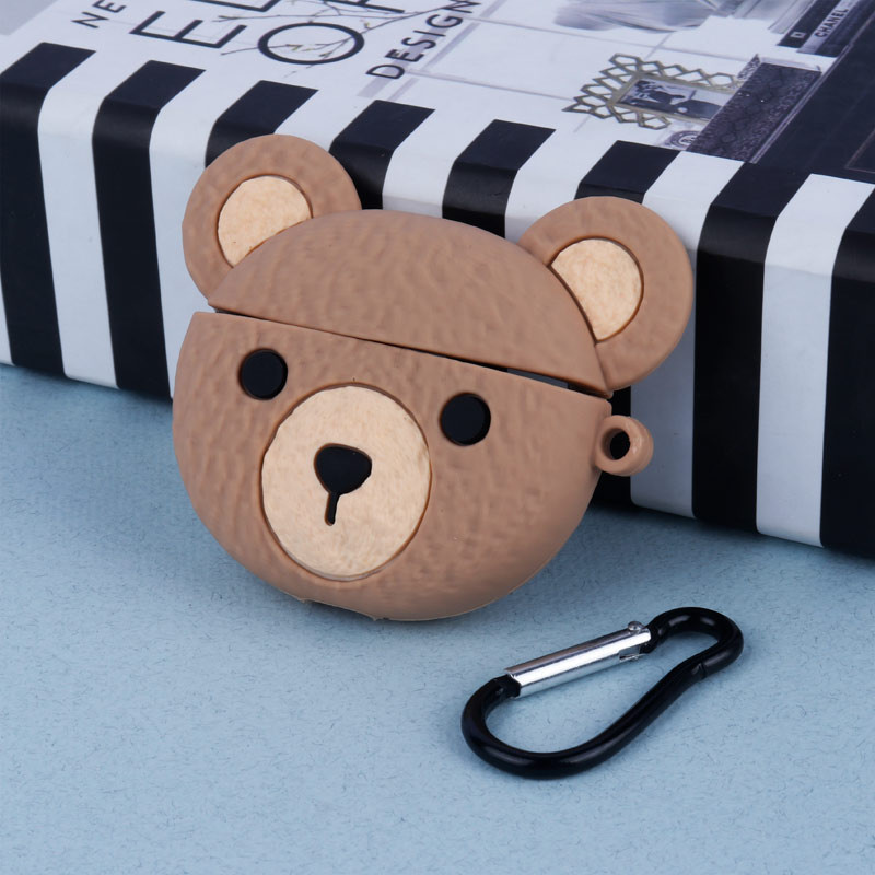 محافظ AirPods 3 سیلیکونی طرح تدی