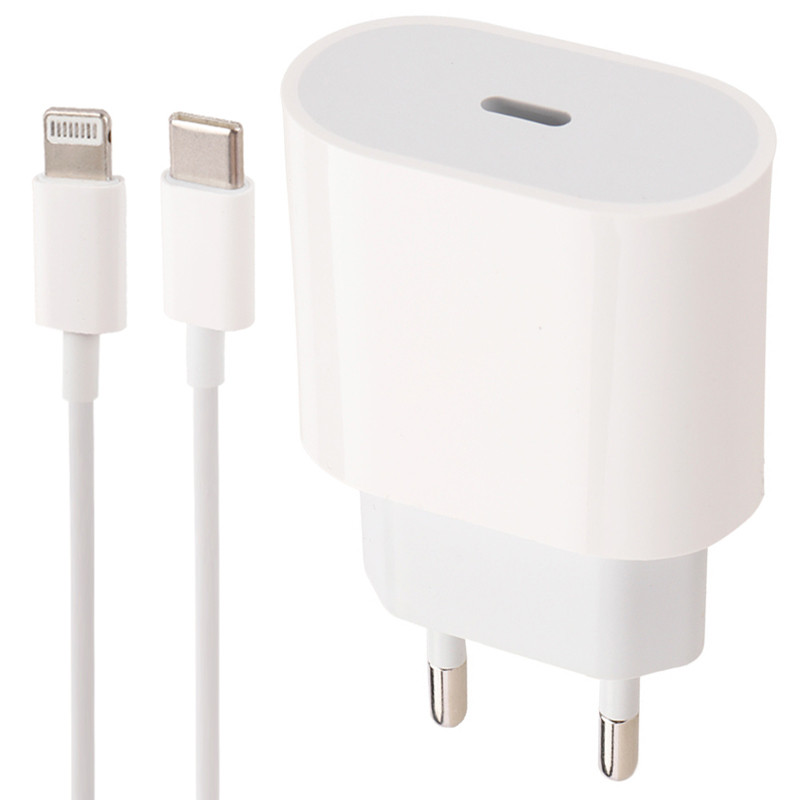 شارژر دیواری فست شارژ iPhone 13 Pro Max 25W Type-C + کابل آیفونی