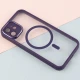 قاب PC شفاف متال ایرون دور رنگی مگ سیف محافظ لنزدار iPhone 12