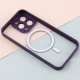 قاب PC شفاف متال ایرون دور رنگی مگ سیف محافظ لنزدار iPhone 13 Pro