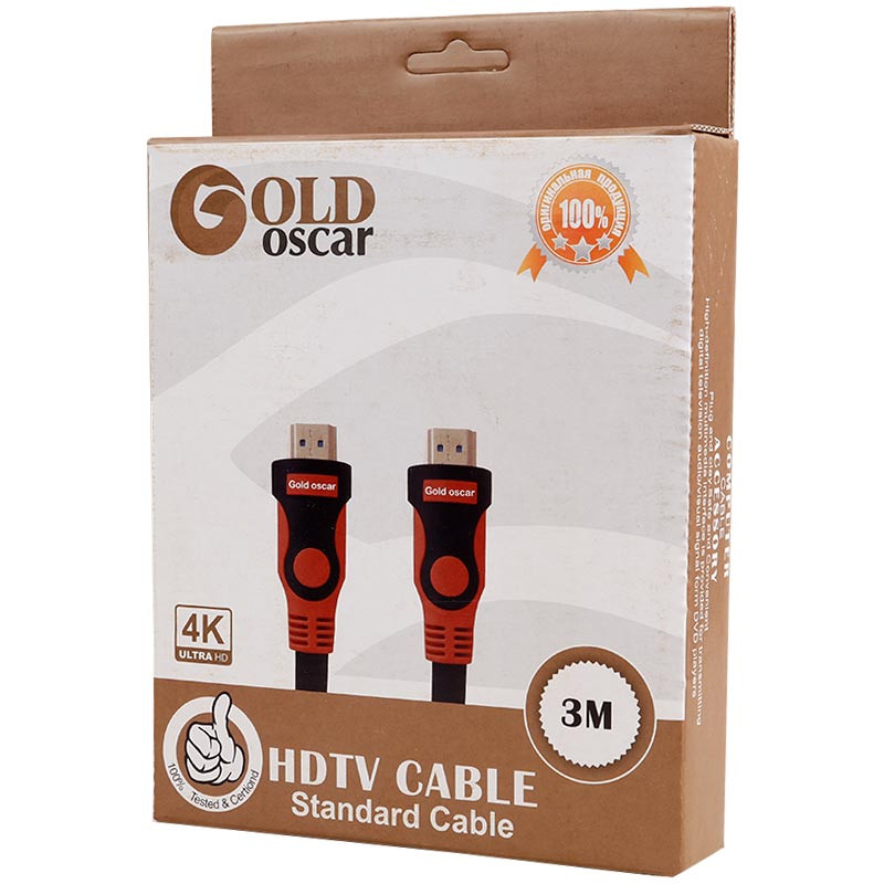 کابل Gold Oscar HDMI V2.0 4K 3m کد 1