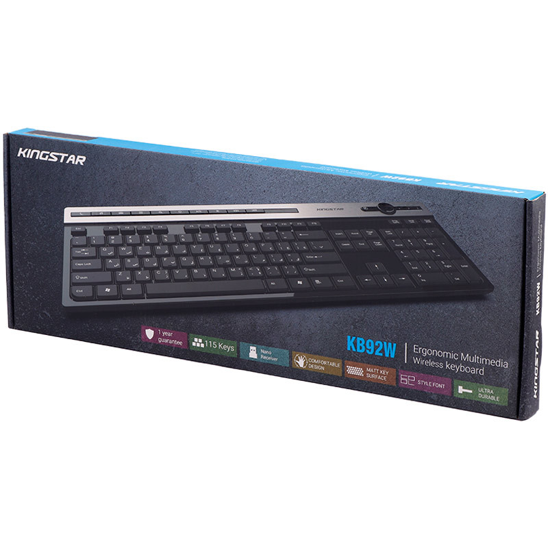 کیبورد بی سیم کینگ استار KB92W