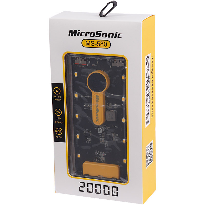 پاور بانک فست شارژ 20000 میکروسونیک Microsonic MS-580 PD 22.5W