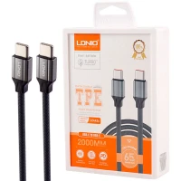 کابل تبدیل فست شارژ Ldnio LC442C Type-C to Type-C PD 65W 2m