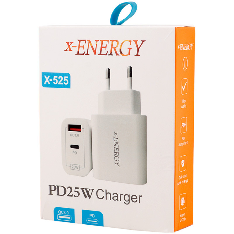 خرید شارژر دیواری 25 وات ایکس انرژی X-525 QC3.0 PD 3A