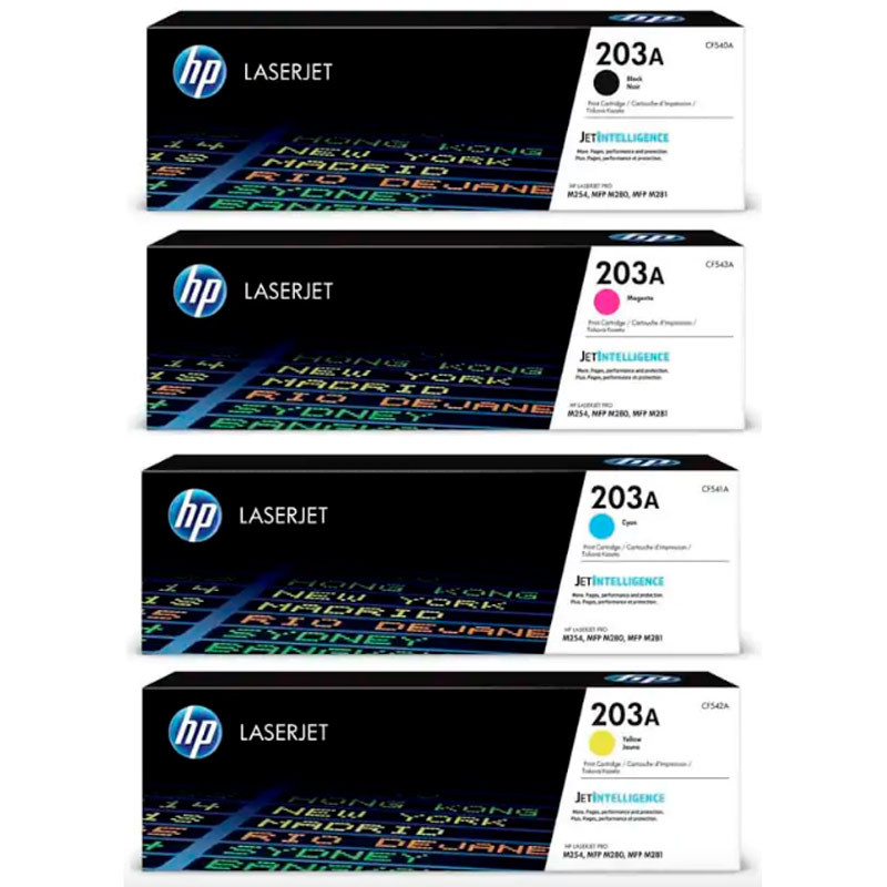 کارتریج لیزری رنگی HP LaserJet 203A بسته 4 عددی