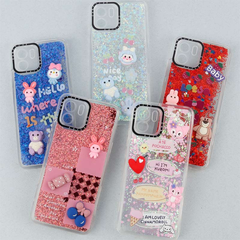 قاب آکواریومی Casetify عروسکی برجسته محافظ لنزدار Xiaomi Redmi A2