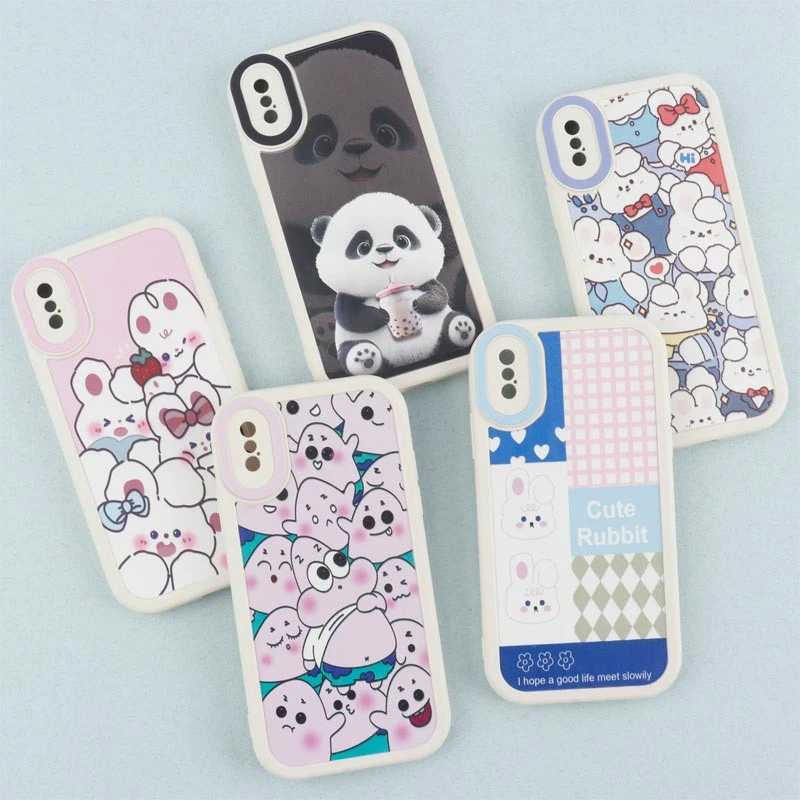 قاب طرح کارتونی محافظ لنزدار iPhone X / XS