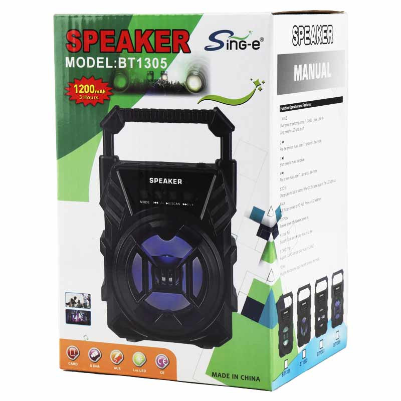 اسپیکر بلوتوثی رم و فلش خور Sing-E BT1305