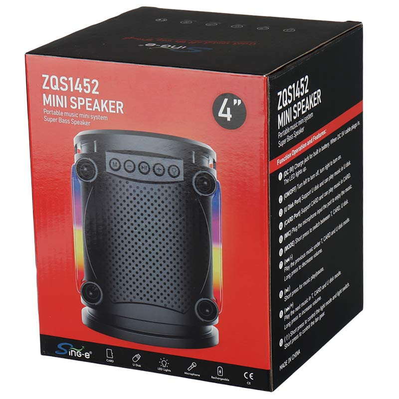 اسپیکر بلوتوثی رم و فلش خور Sing-E ZQS1452