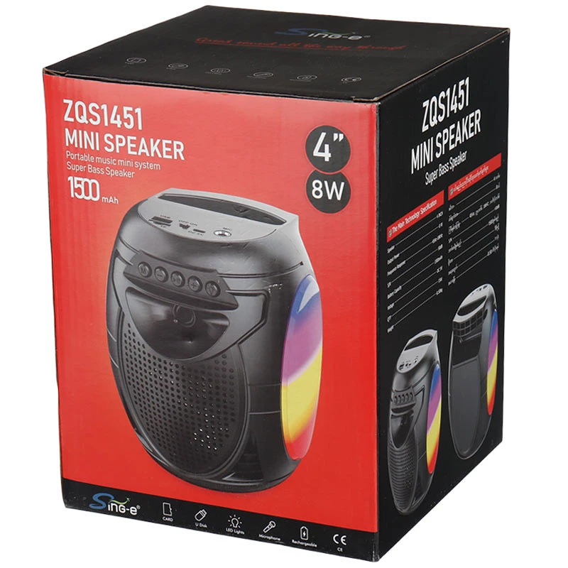 اسپیکر بلوتوثی رم و فلش خور Sing-E ZQS1451
