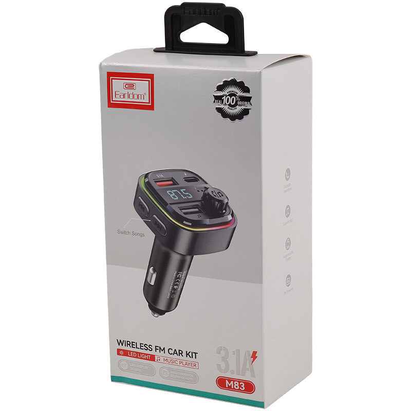 شارژر فندکی + FM Player بلوتوثی Earldom ET-M83