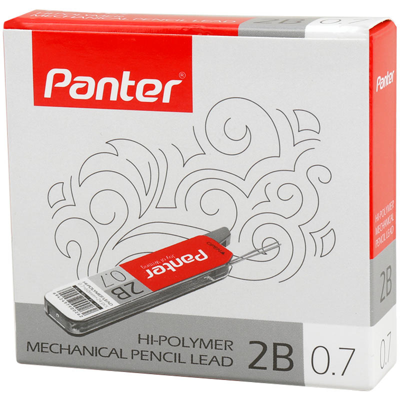 نوک مداد نوکی Panter PL107 0.7mm 2B بسته ۱۲ عددی