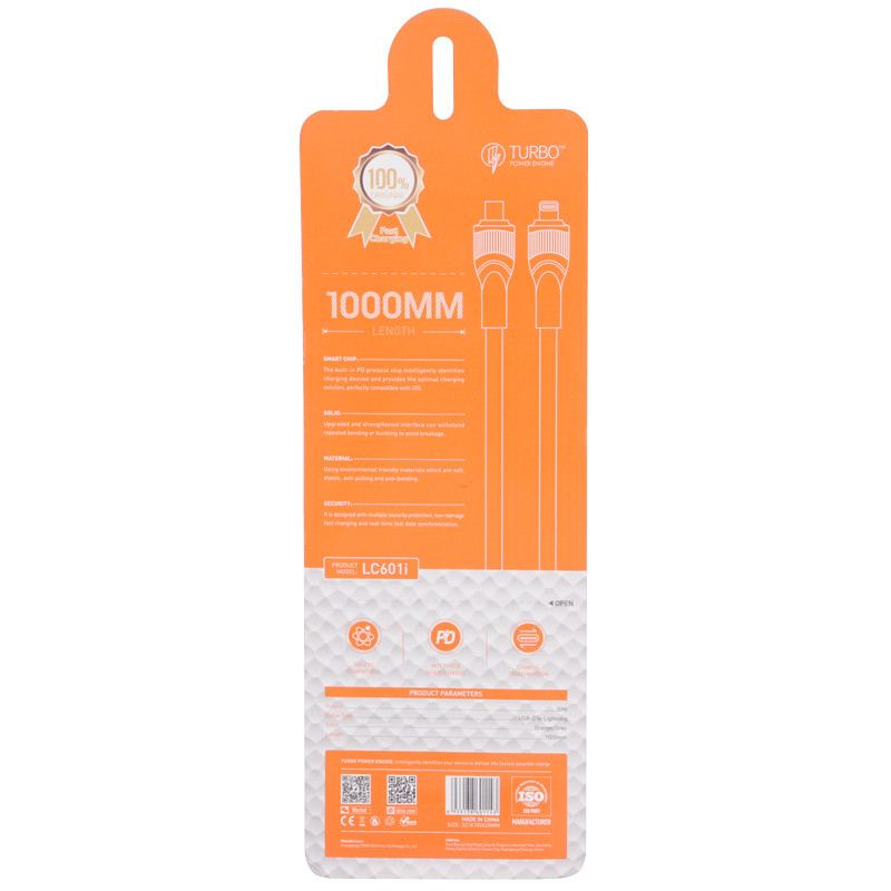 کابل تبدیل فست شارژ Ldnio LC601i Type-C To Lightning PD 30W 1m