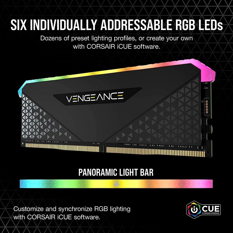 رم کامپیوتر Corsair Vengeance RGB RS DDR4 8GB 3200MHz CL16 Single