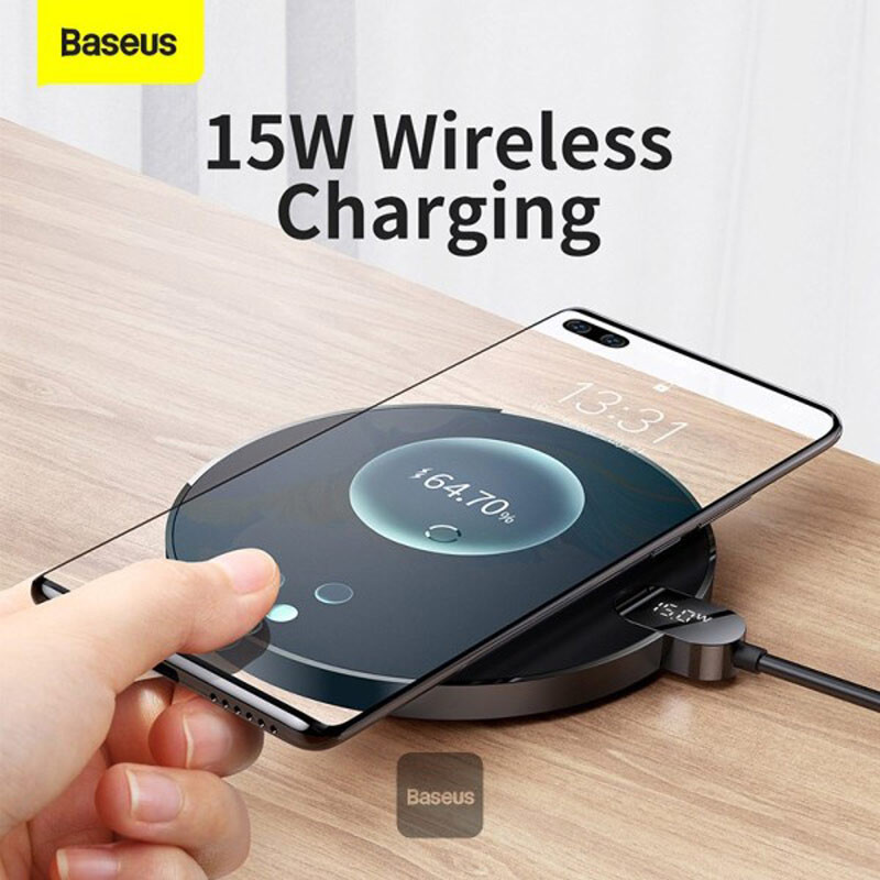 شارژر بی سیم فست شارژ Baseus Digital LED Display Gen2 CCED000001 15W