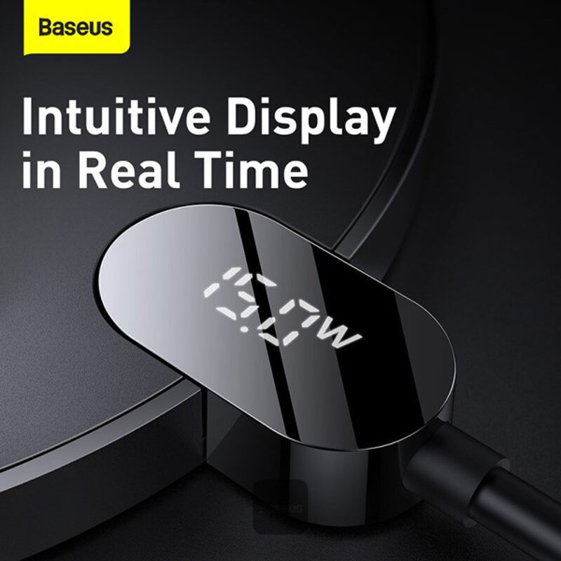 شارژر بی سیم فست شارژ Baseus Digital LED Display Gen2 CCED000001 15W