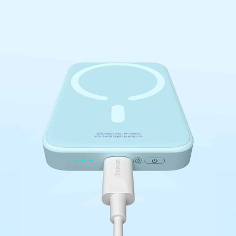 پاور بانک بی سیم فست شارژ 6000 باسئوس Baseus Magnetic PPCX02000 QC PD 20W