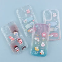 قاب رنگی عروسک برجسته محافظ لنزدار Samsung Galaxy A54