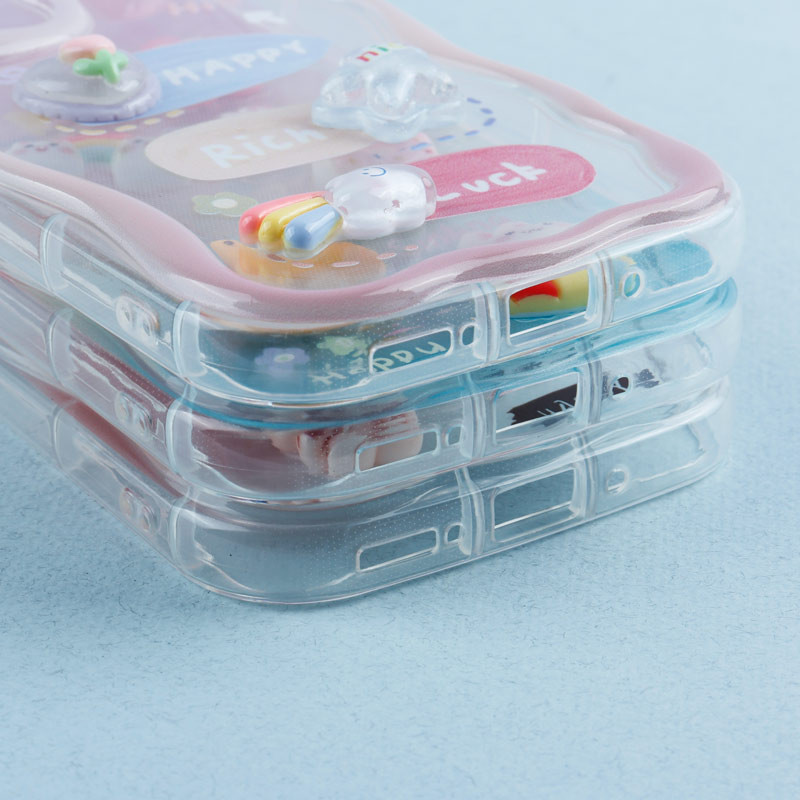 قاب رنگی عروسک برجسته محافظ لنزدار Samsung Galaxy A54