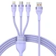 کابل 3 سر فست شارژ باسئوس Baseus 3in1 CASS04000 6A 66W 1.2m
