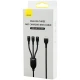 کابل 3 سر فست شارژ باسئوس Baseus 3in1 CASS04000 6A 66W 1.2m