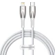 کابل تبدیل فست شارژ Baseus Glimmer Series CADH00000 Type-C to Lightning 20W PD 1m