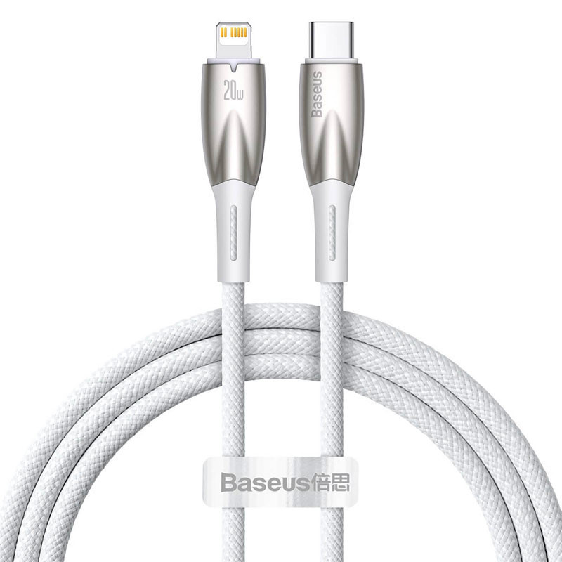 کابل تبدیل فست شارژ Baseus Glimmer Series CADH00000 Type-C to Lightning 20W PD 1m