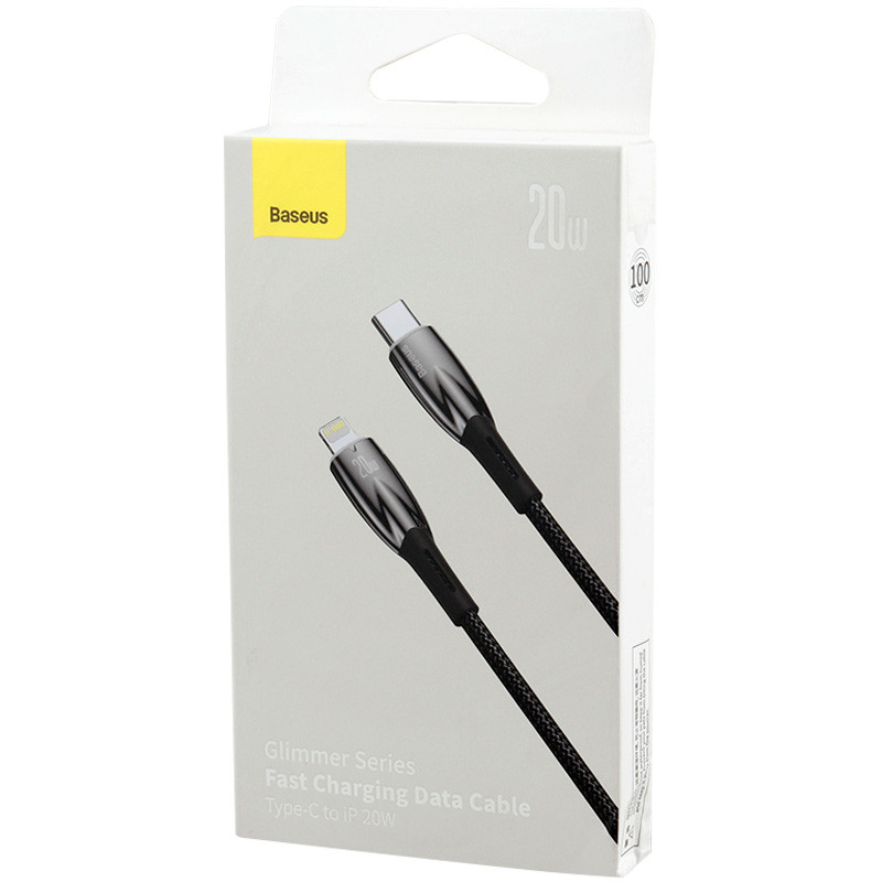 کابل تبدیل فست شارژ Baseus Glimmer Series CADH00000 Type-C to Lightning 20W PD 1m