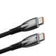 کابل تبدیل فست شارژ Baseus Glimmer Series CADH000701 Type-C To Type-C 5A 100W 1m
