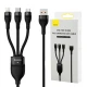 کابل 3 سر فست شارژ باسئوس Baseus 3in1 CASS04000 6A 66W 1.2m