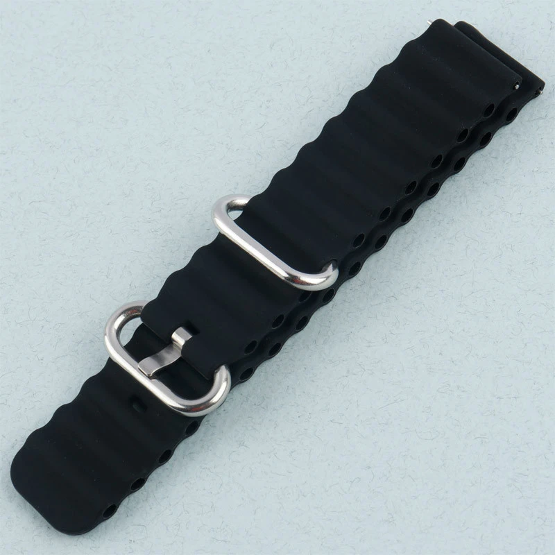 بند اپل واچ سیلیکونی Ocean طرح پافر 20mm