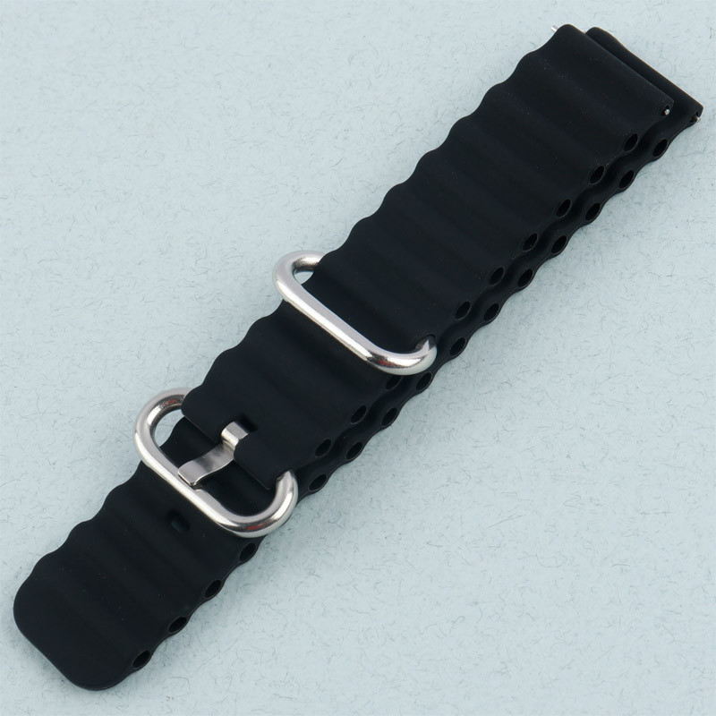 بند اپل واچ سیلیکونی Ocean طرح پافر 20mm