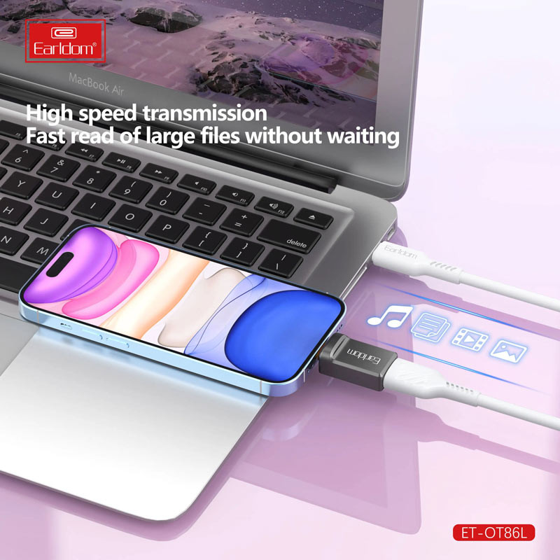 تبدیل Earldom ET-OT86L OTG USB To Lightning