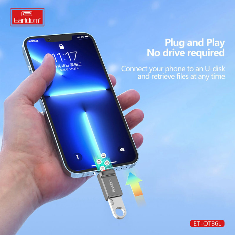 تبدیل Earldom ET-OT86L OTG USB To Lightning
