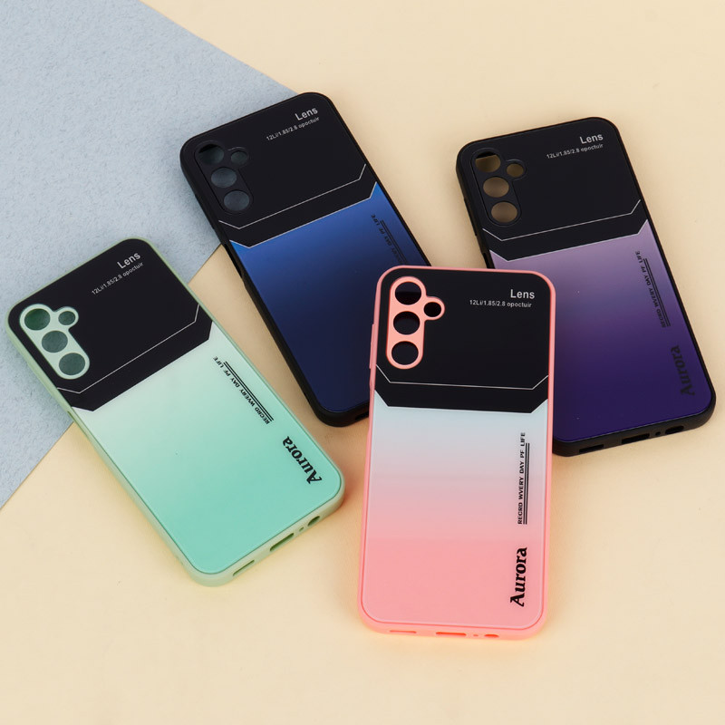قاب PVD Lens Opoctuir رنگی محافظ لنزدار Samsung Galaxy A14 4G / A14 5G