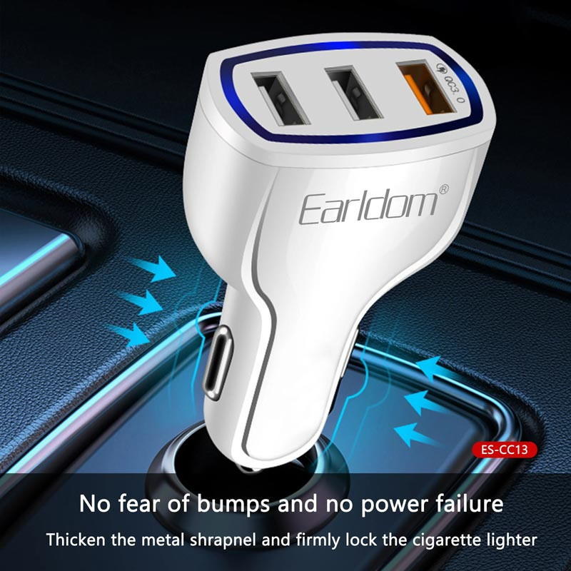 شارژر فندکی فست شارژ Earldom ES-CC13 PD 3.1A