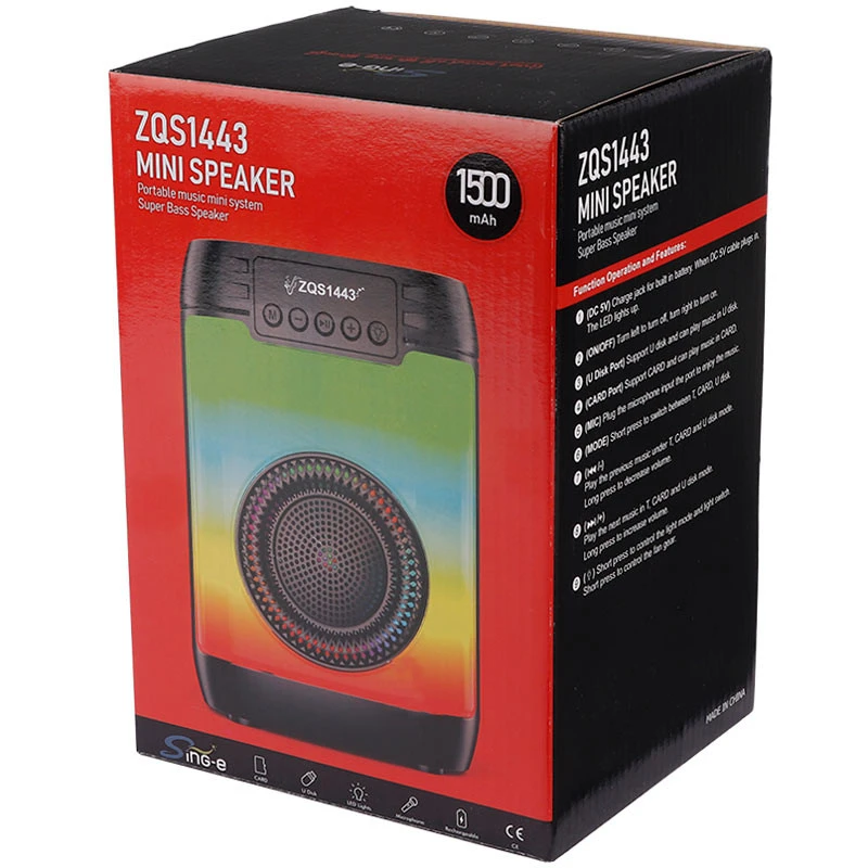 اسپیکر بلوتوثی رم و فلش خور Sing-E ZQS1443