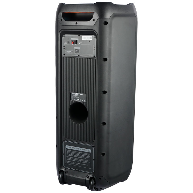 اسپیکر چمدانی بلوتوثی رم و فلش خور Kingstar KBS620 + میکروفن و ریموت کنترل