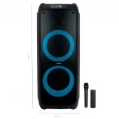 اسپیکر چمدانی بلوتوثی رم و فلش خور Kingstar KBS620 + میکروفن و ریموت کنترل