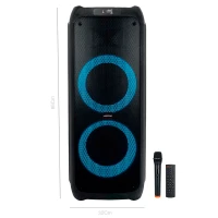 اسپیکر چمدانی بلوتوثی رم و فلش خور Kingstar KBS620 + میکروفن و ریموت کنترل